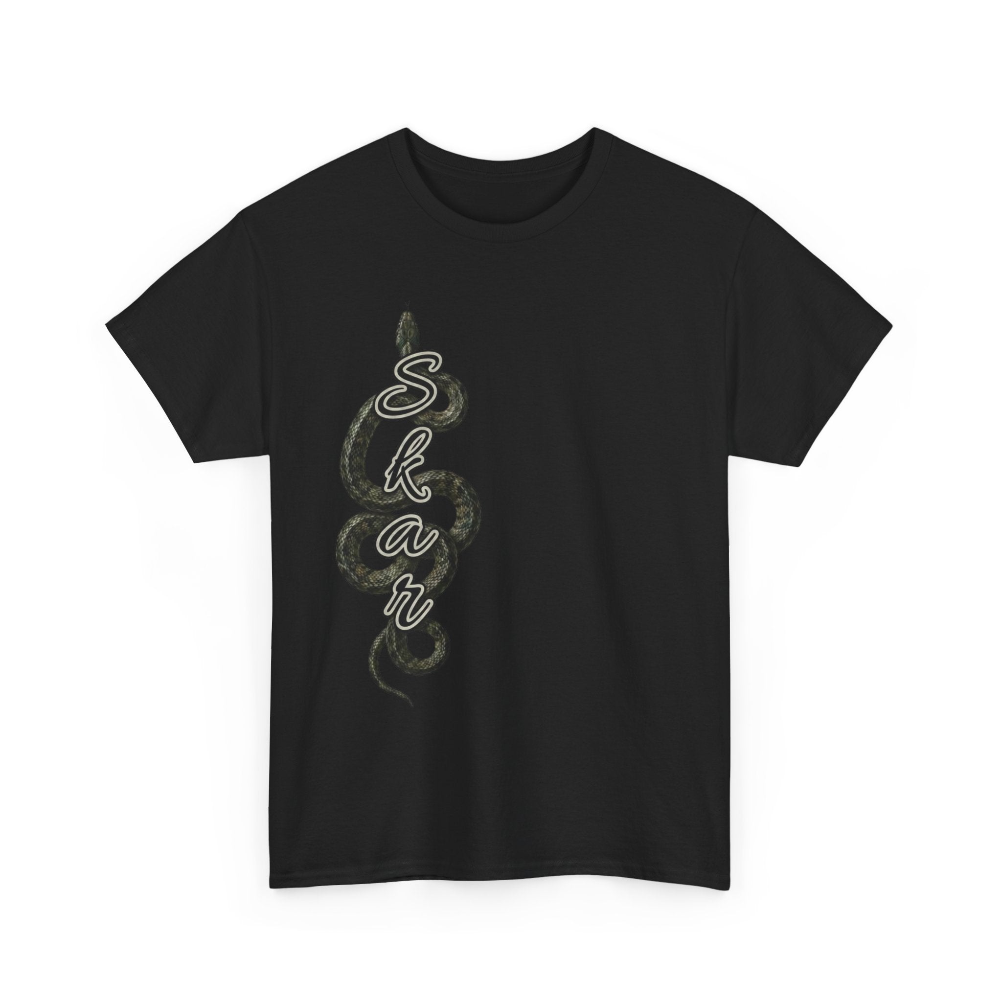 Skar Snake Script Tee — Streetwear Graphic T-Shirt