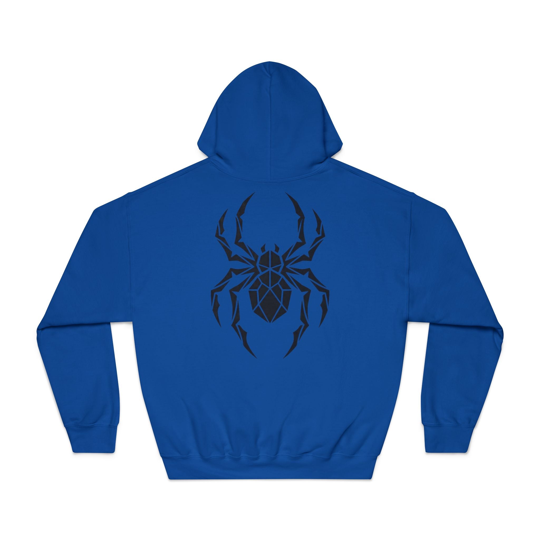 Spider Geometric Hoodie — Tribal Black Spider Back