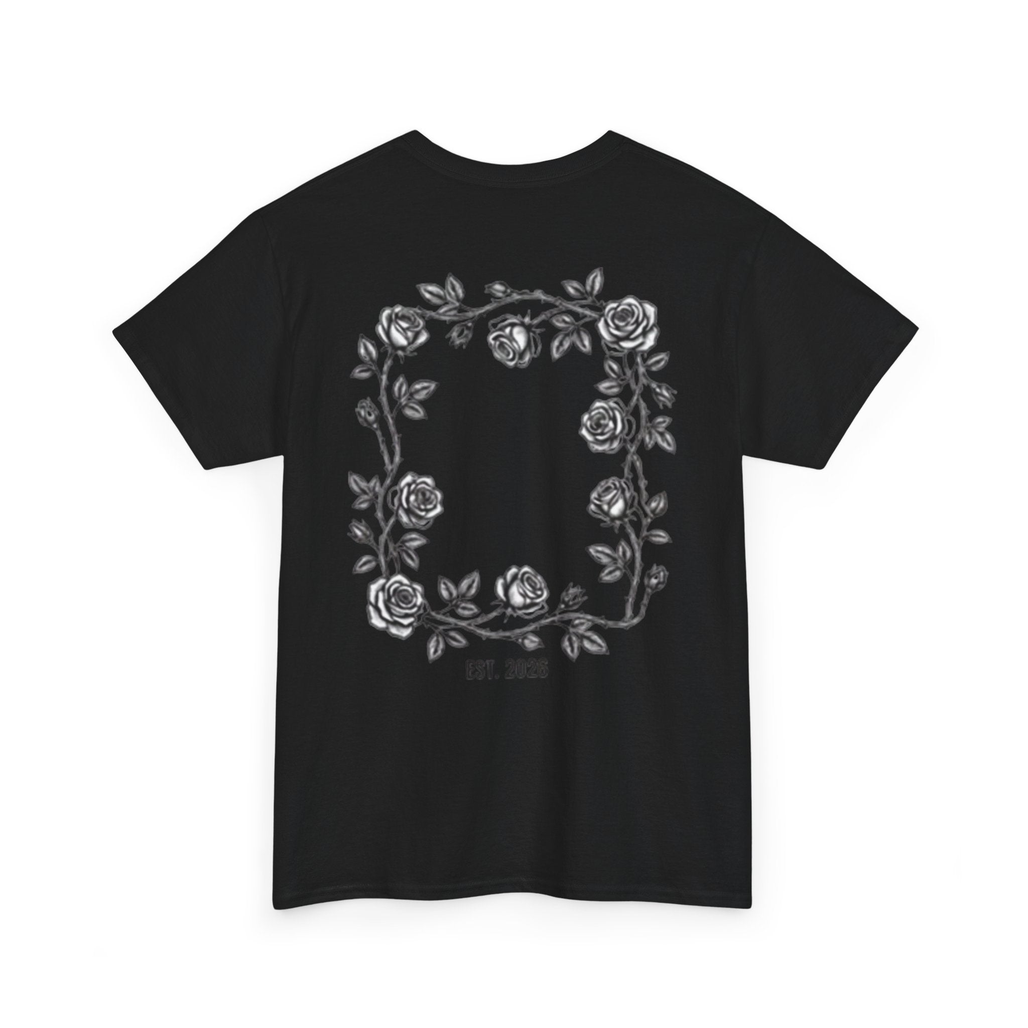 Skar Rose Frame T-Shirt — Black