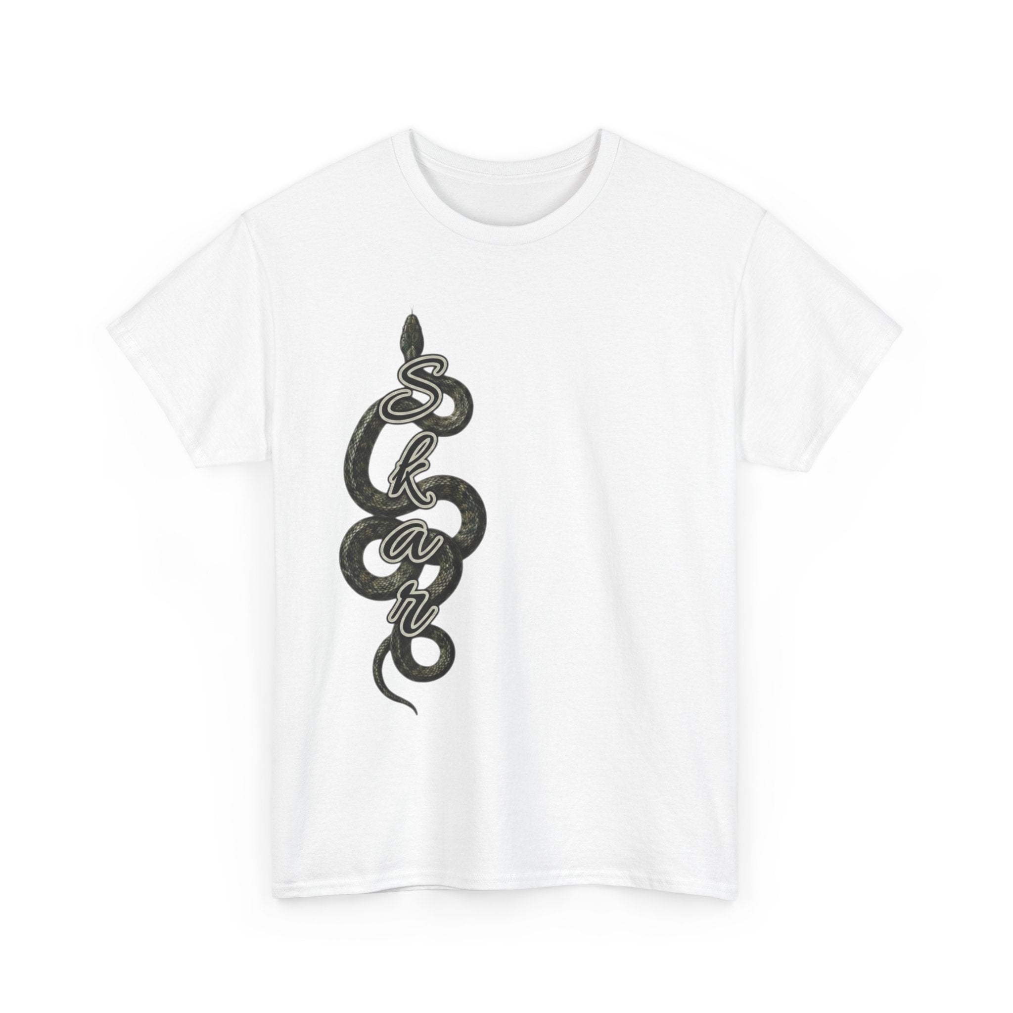 Skar Snake Script Tee — Streetwear Graphic T-Shirt