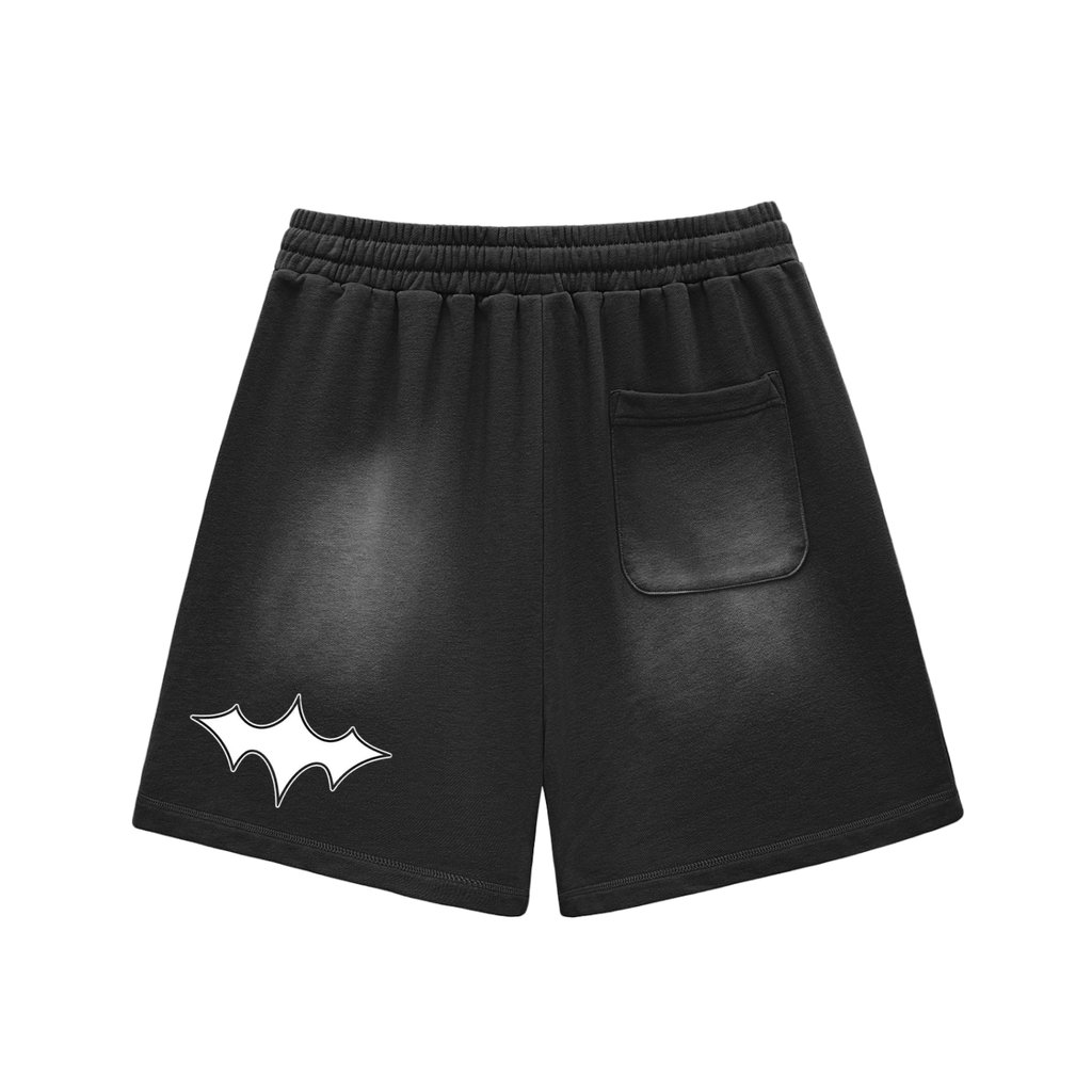 Skar Symbol Shorts — Washed Black Edition