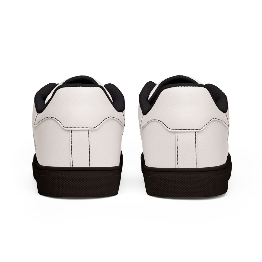 Spider Sneakers — White & Black Low-Top with Spider Graphic