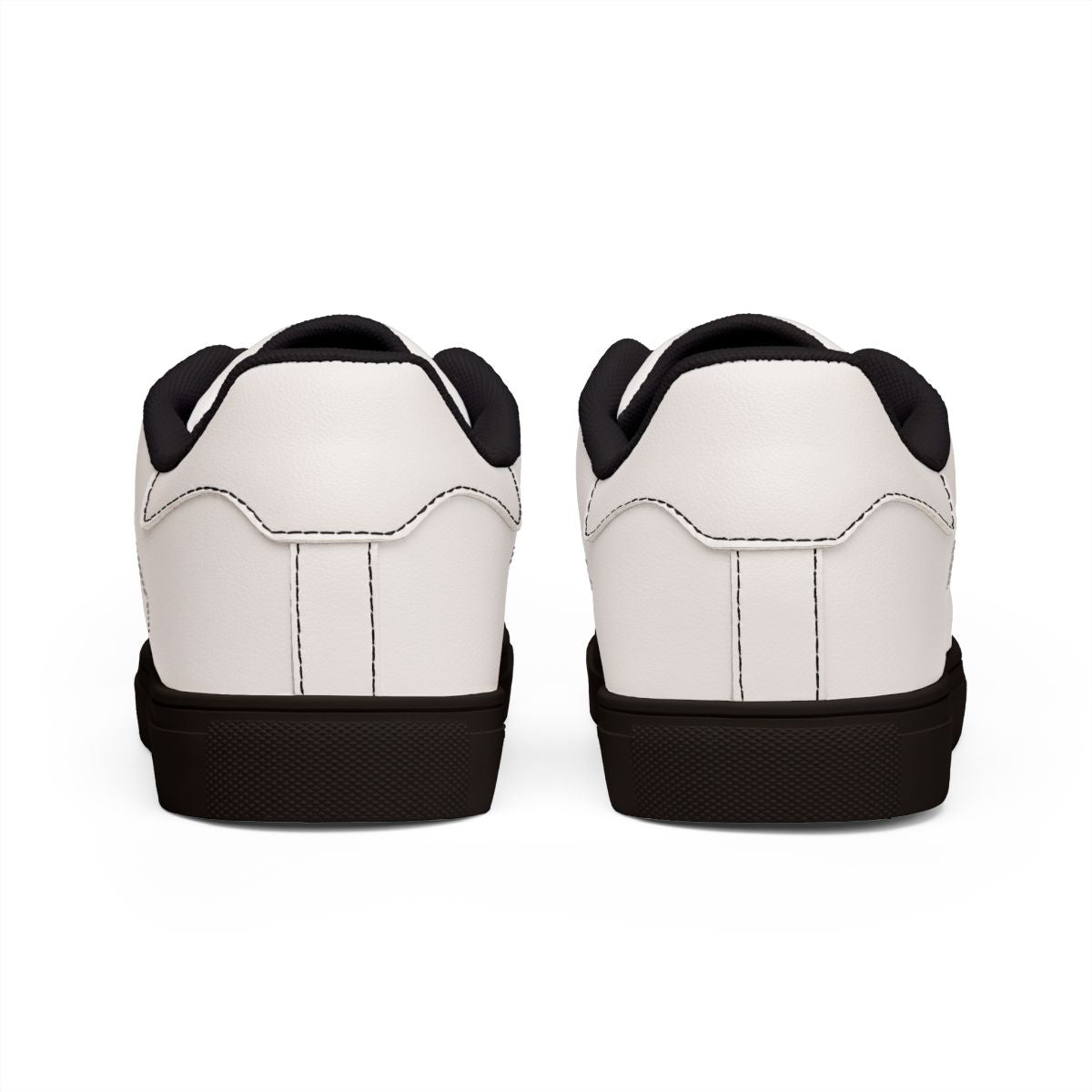 Spider Sneakers — White & Black Low-Top with Spider Graphic