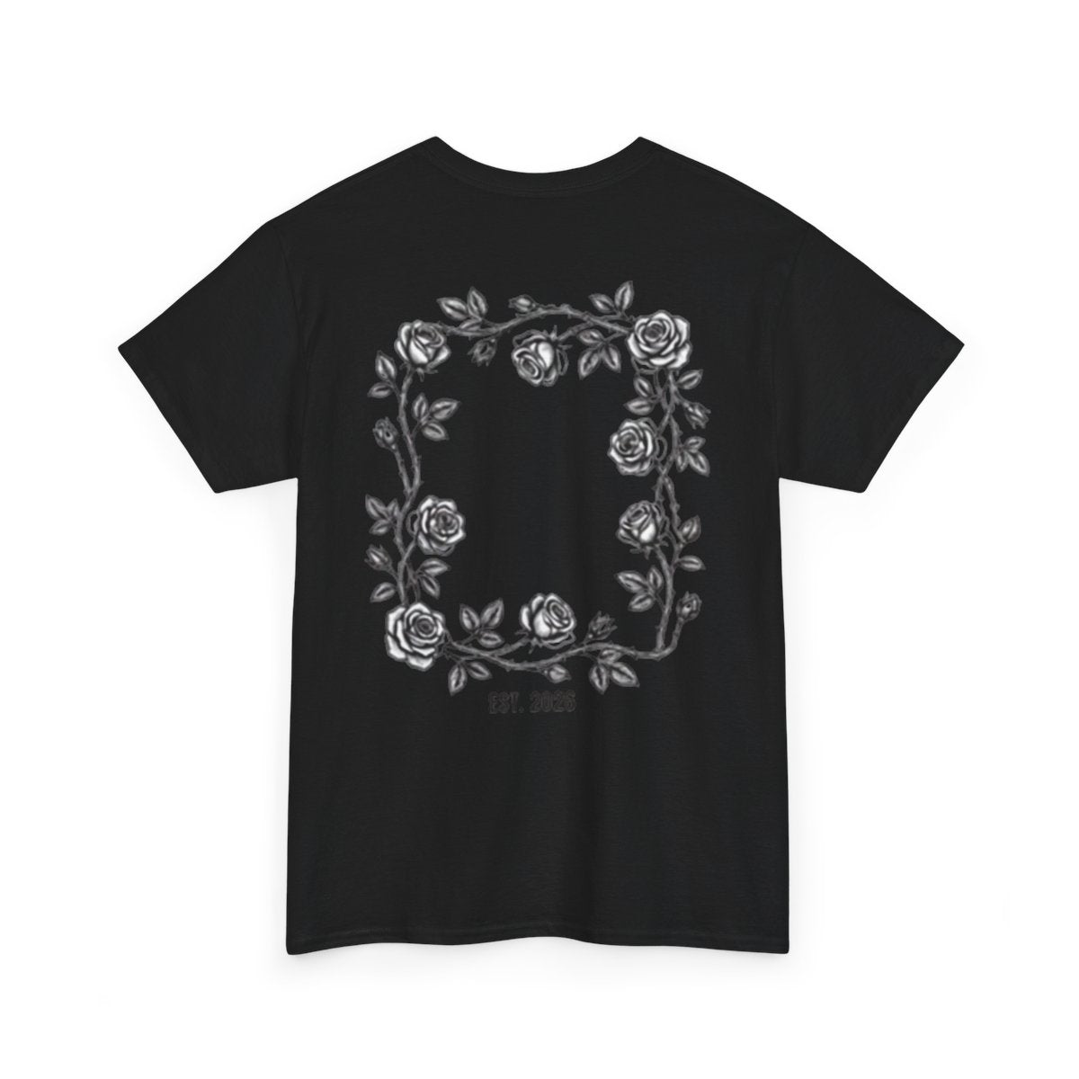 Skar Rose Frame T-Shirt — Black