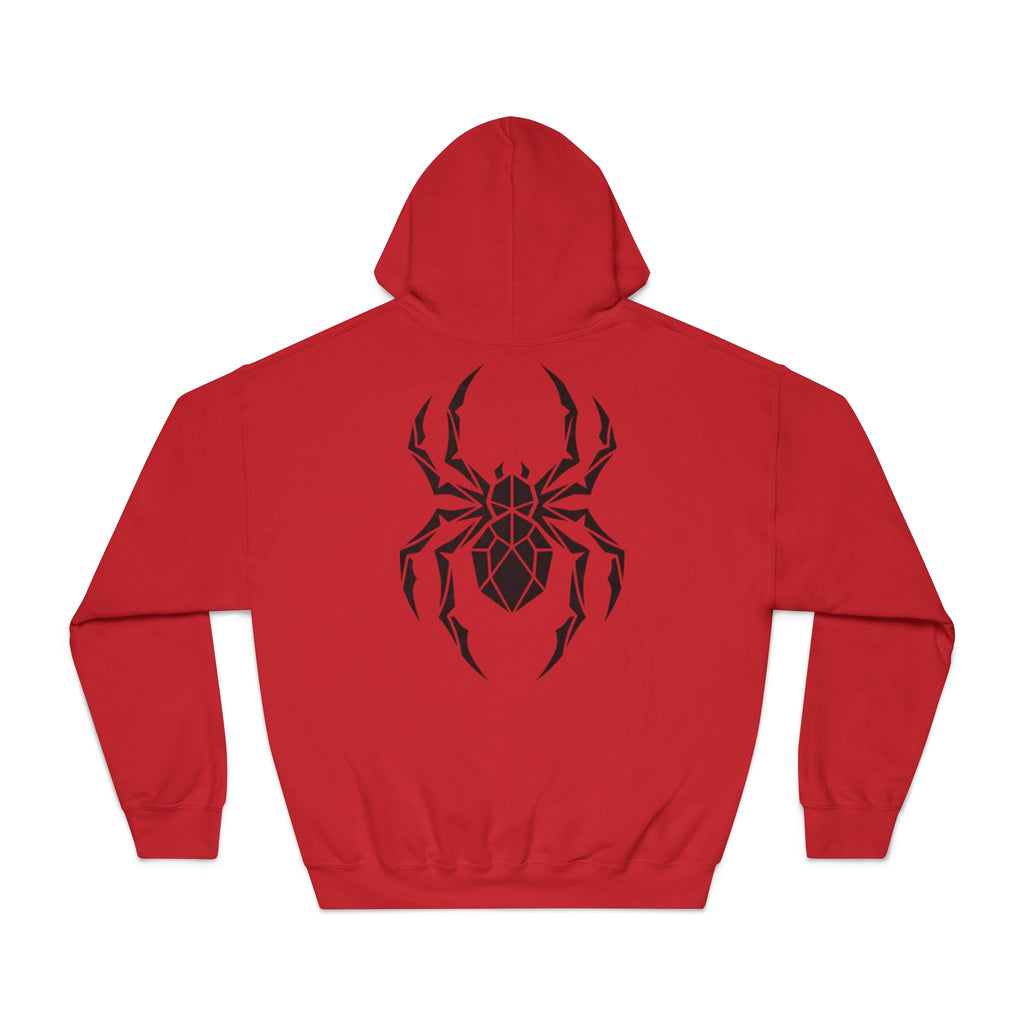 Spider Geometric Hoodie — Tribal Black Spider Back