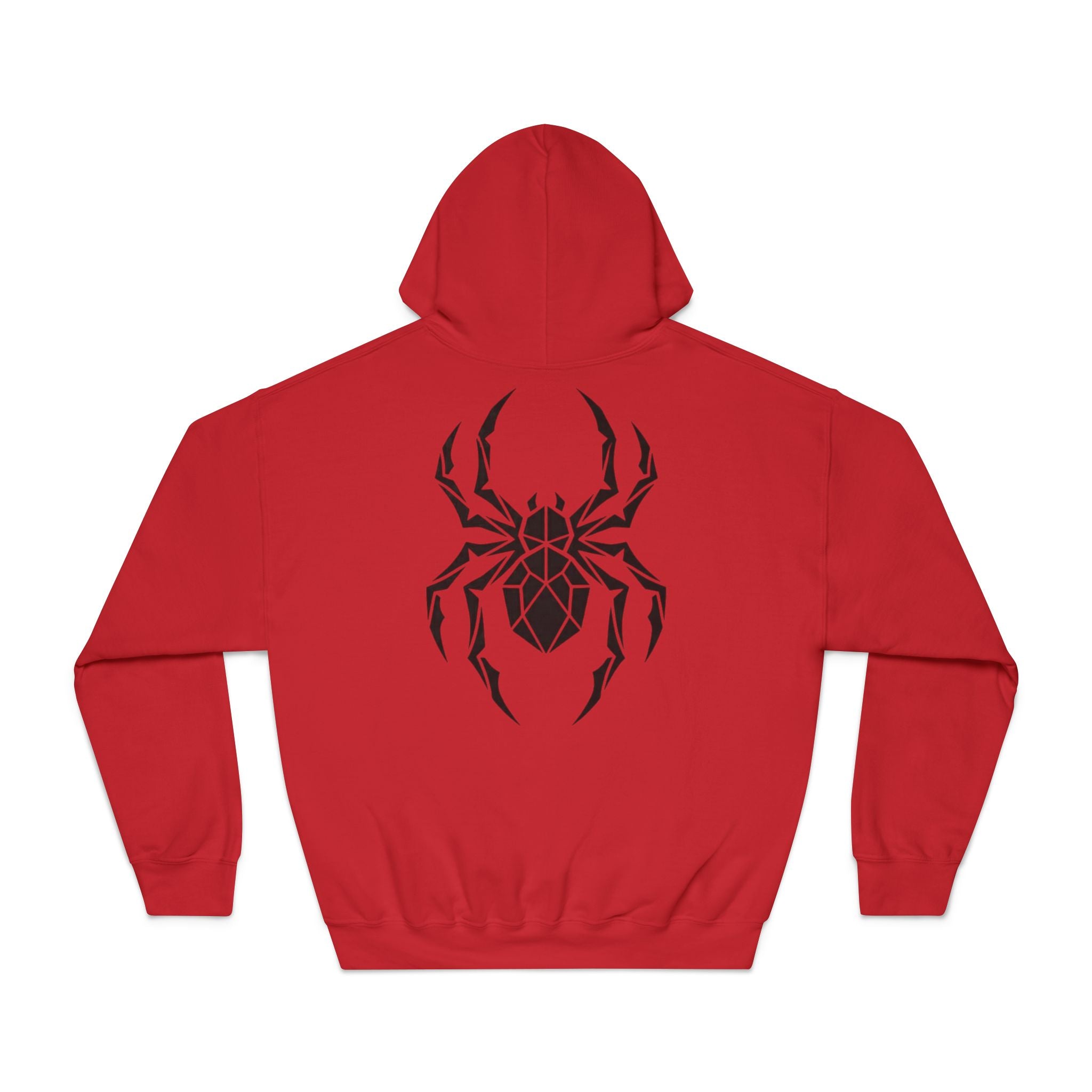 Spider Geometric Hoodie — Tribal Black Spider Back