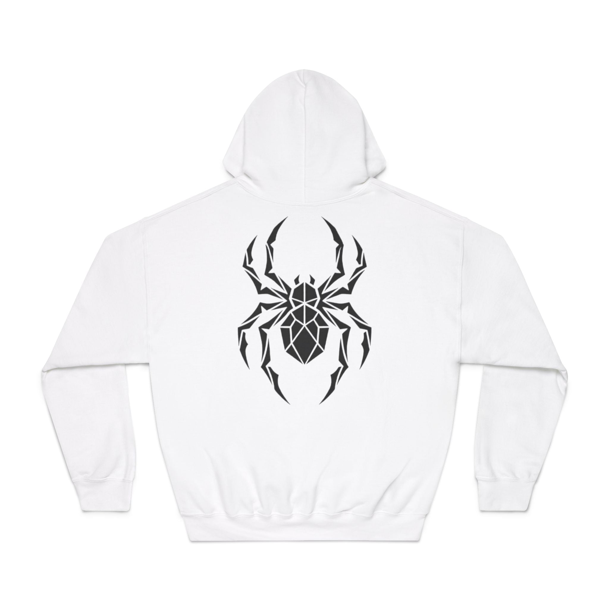 Spider Geometric Hoodie — Tribal Black Spider Back