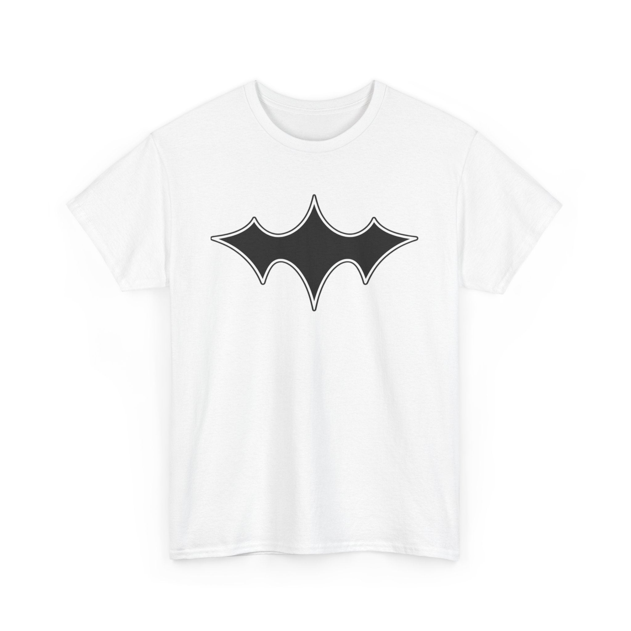 White T-Shirt Black Scar Symbol